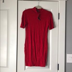 Nasty Gal red mini dress. Never worn! Size: 8